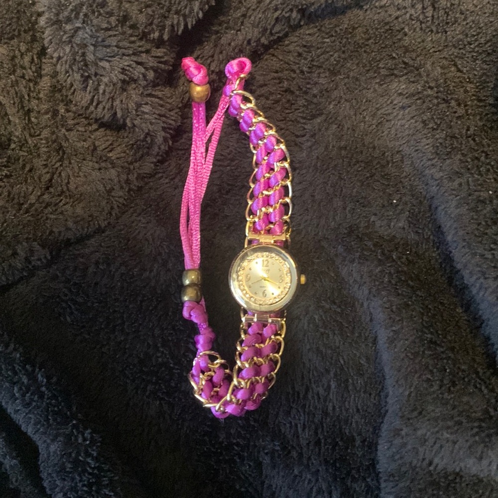 Purple and gold women’s watch